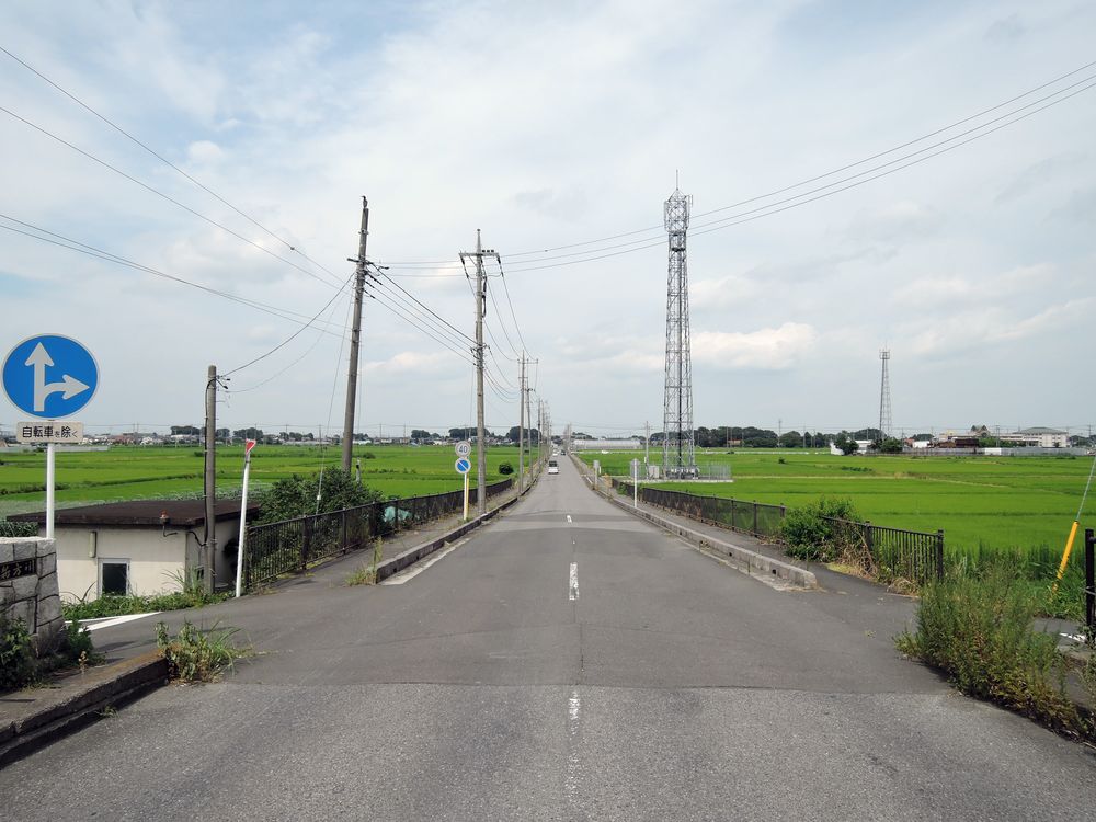 城之上橋（左岸側）から北東を望む