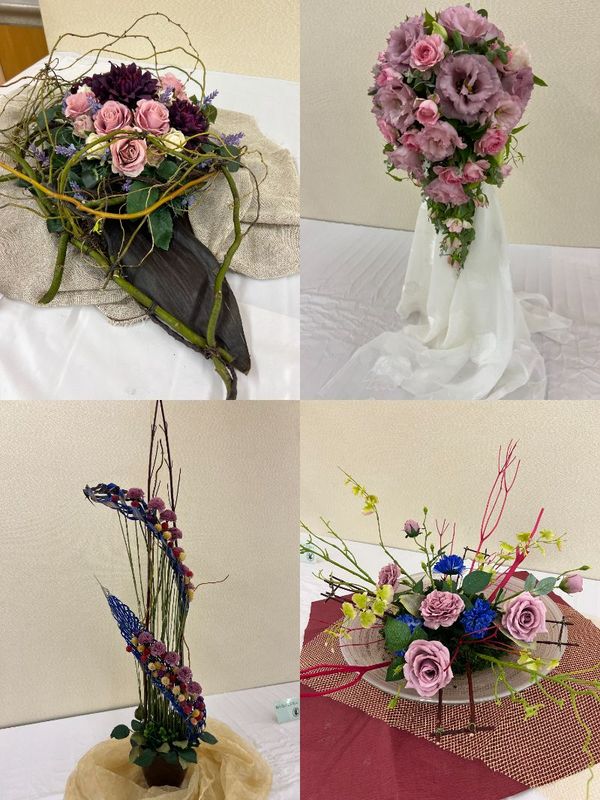 フラワーデザインの展示