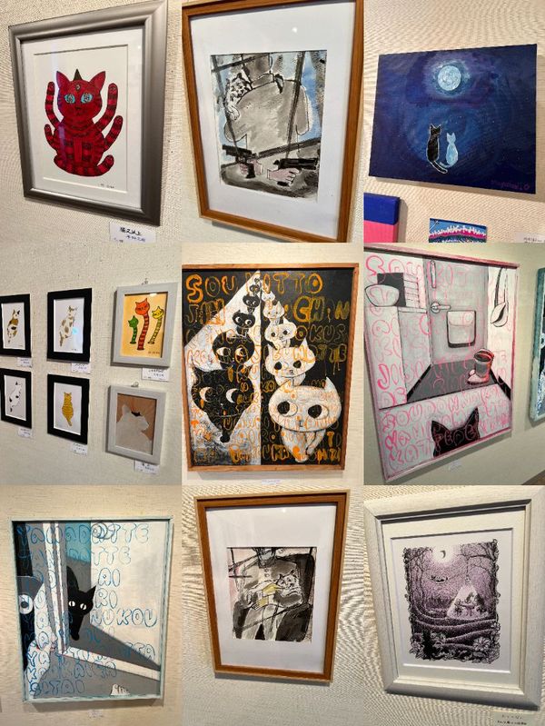 猫を描いた絵画作品